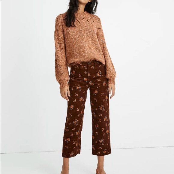 Madewell Pointelle Bubble-Sleeve Sweater - Picture 2 of 8